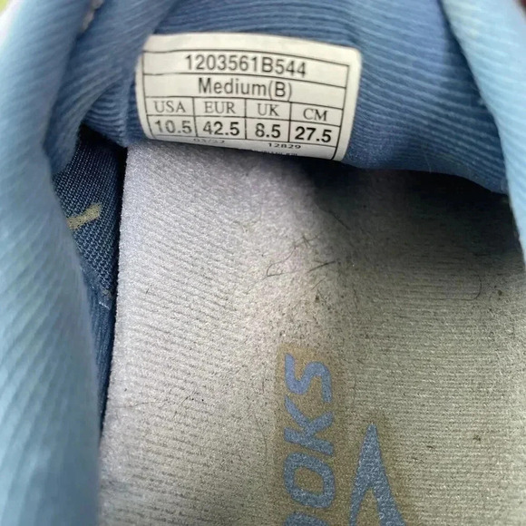 Brooks Ghost 14 Womens Size 10.5 Shoes Blue Gray Running Athletic Sneakers - Picture 7 of 8